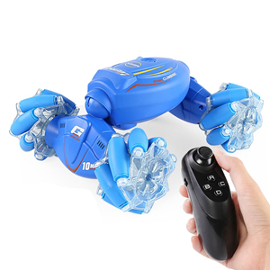 ماشین کنترلی شارژی دو حالته آبی RC Car Remote Control Double-Sided 2.4G -اسباب بازی